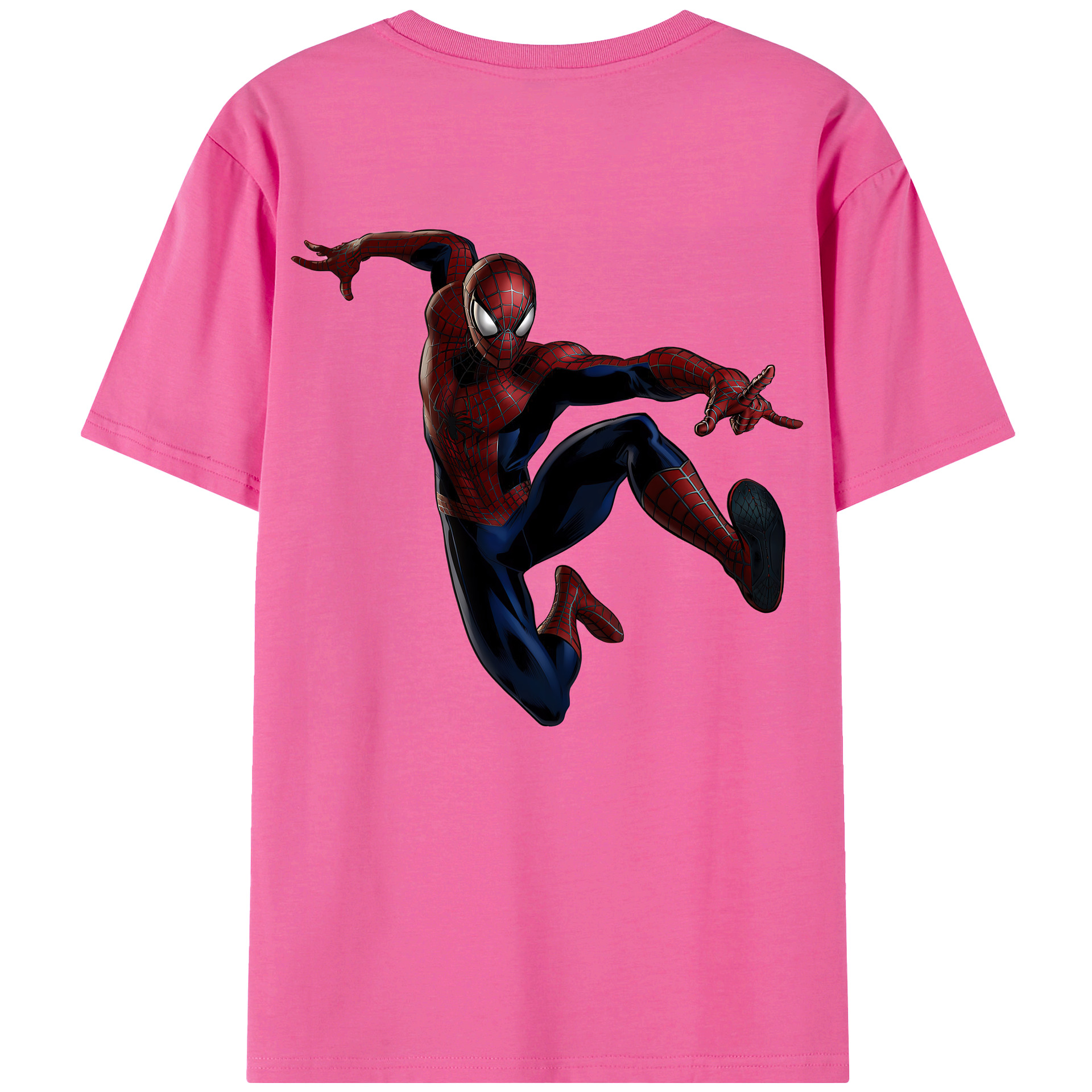 （画像用） Spider Man スパイダーマン レディース半袖Tシャツ(バックプリント)